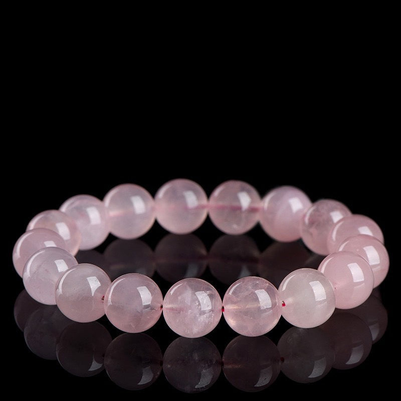 Rose Quartz Bracelet × Traditional Chinese Wisdom of "Tenderness and Uprightness"