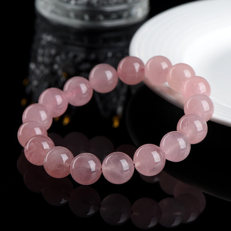 Rose Quartz Bracelet × Traditional Chinese Wisdom of "Tenderness and Uprightness"