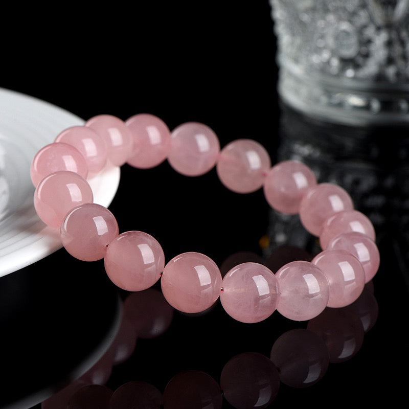 Rose Quartz Bracelet × Traditional Chinese Wisdom of "Tenderness and Uprightness"