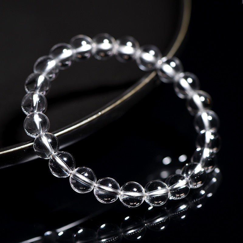 clear quartz Bracelet × Traditional Chinese Wisdom of "A Pure Heart Like Snow"