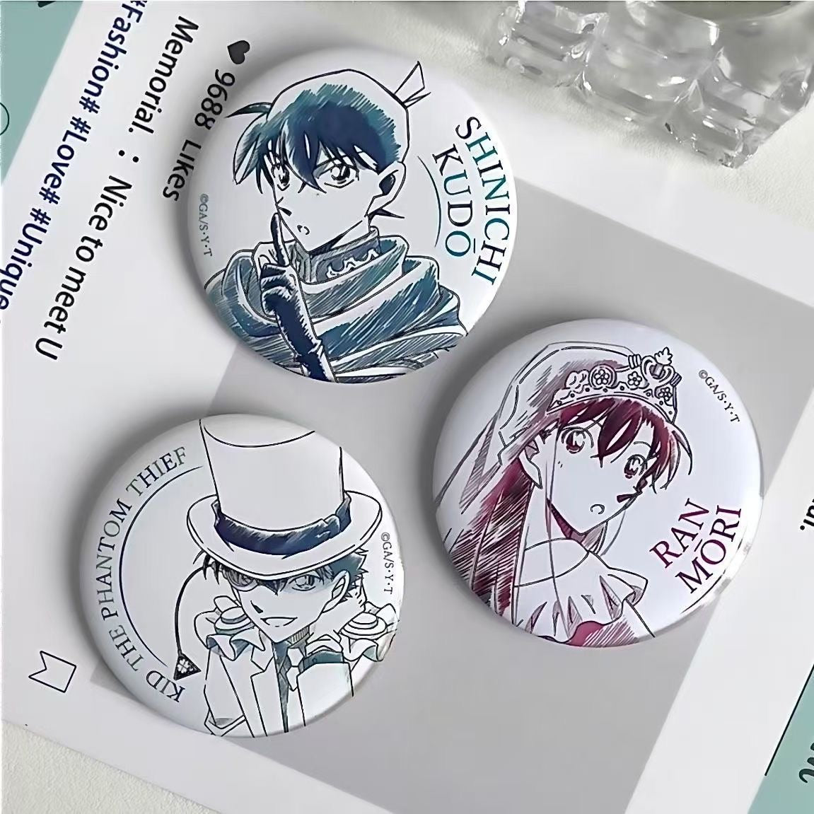 【58MM 】Custom Pins With Your Photo Logo Text Customized Button Badges Design Your Own Personalized Pins, Metal Fridge Stickers