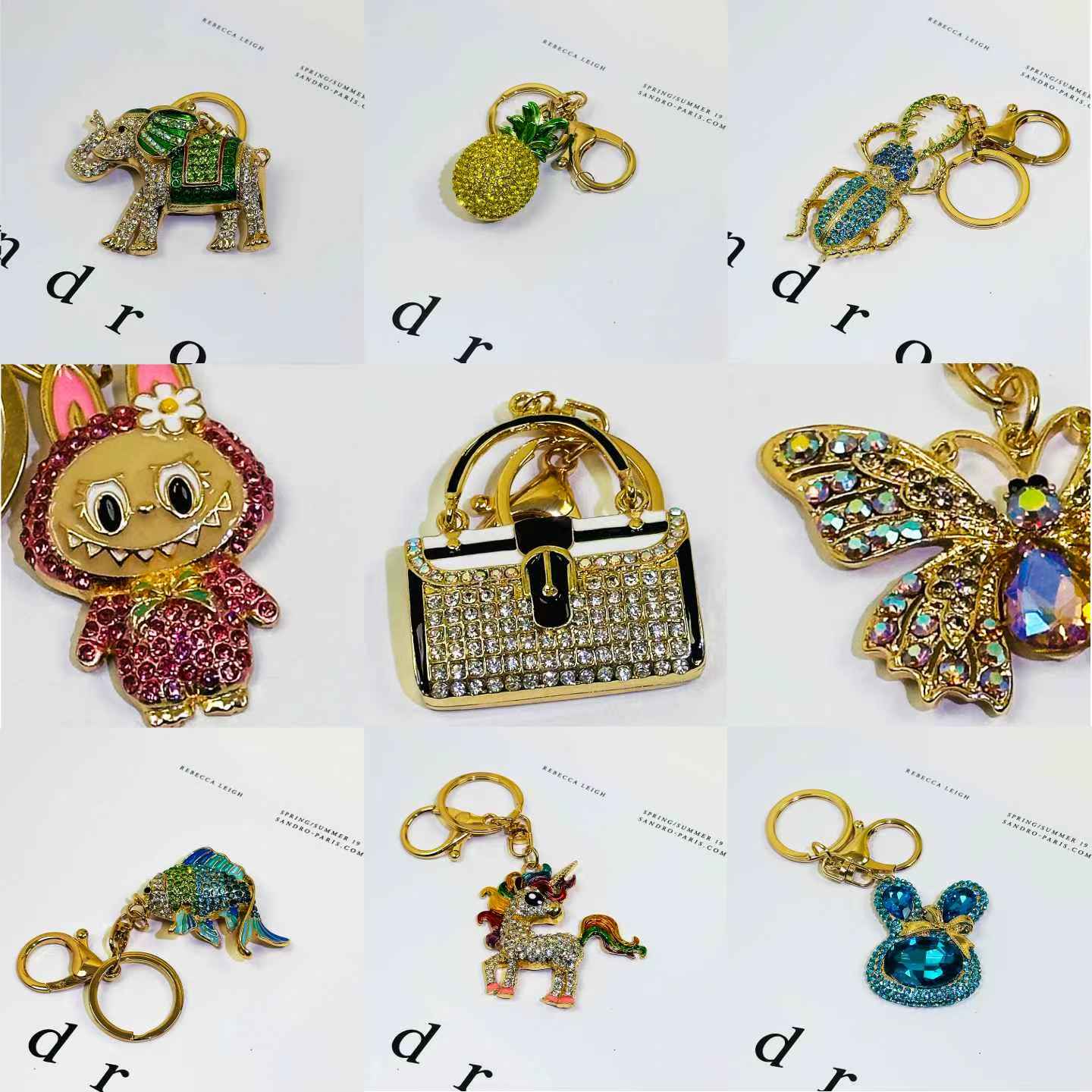 【Heavy Metal Keychain Blind Bag】Sparkling Diamond Pendant