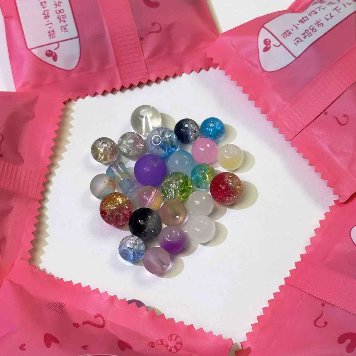 【Glass Beads】Very textured diy glass bead blind bag