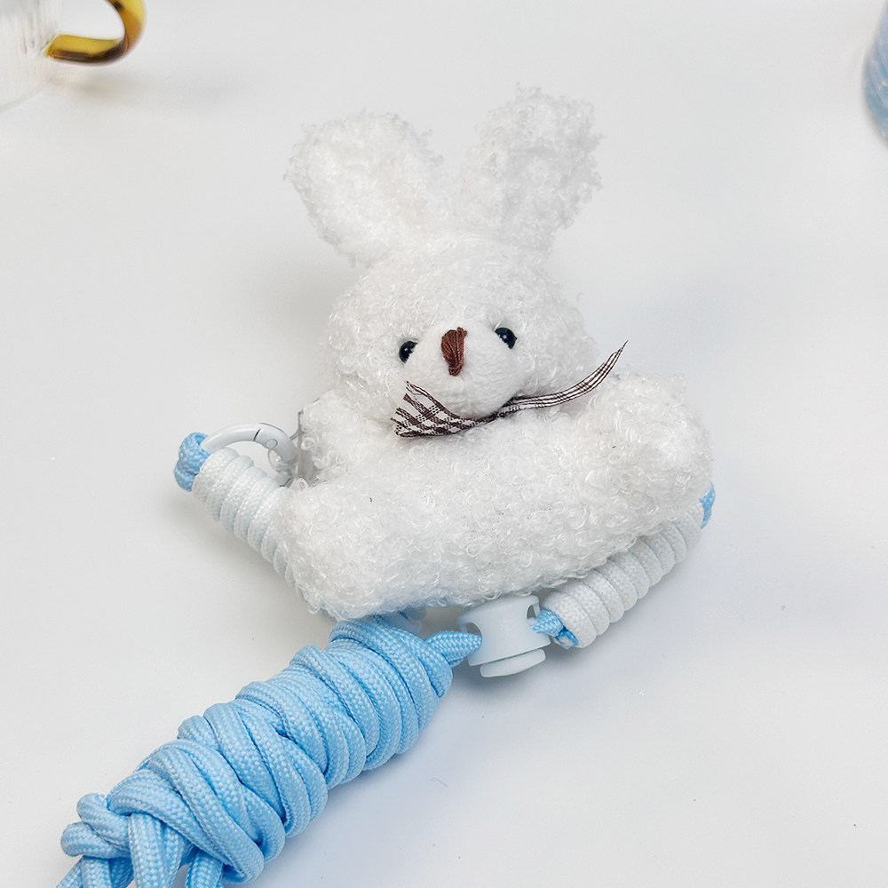 Phone Lanyard With Cute Plush Toy