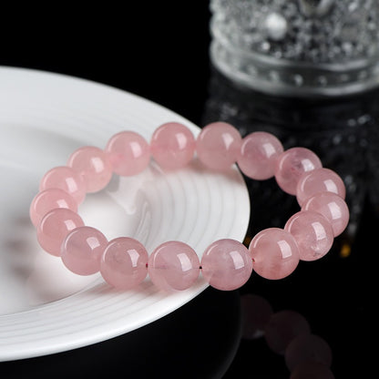 Rose Quartz Bracelet × Traditional Chinese Wisdom of "Tenderness and Uprightness"