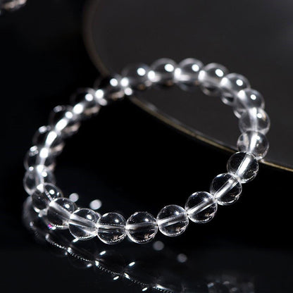 clear quartz Bracelet × Traditional Chinese Wisdom of "A Pure Heart Like Snow"