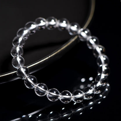 clear quartz Bracelet × Traditional Chinese Wisdom of "A Pure Heart Like Snow"
