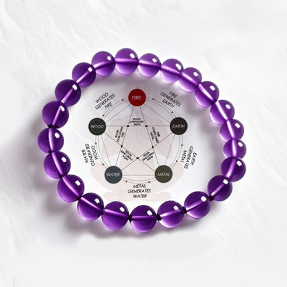 Amethyst Bracelet × Traditional Chinese Wisdom of "Purple Qi from the East"
